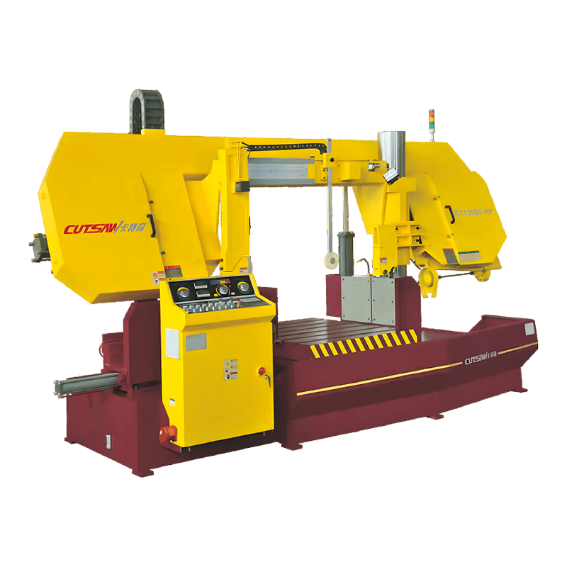 KT12080-HP Horizontale dubbele kolombandzaagmachine, multifunctioneel hydraulisch