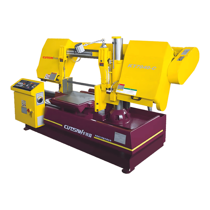 KT7040-C Horizontale semi-automatische metaalzaagmachine met dubbele kolom