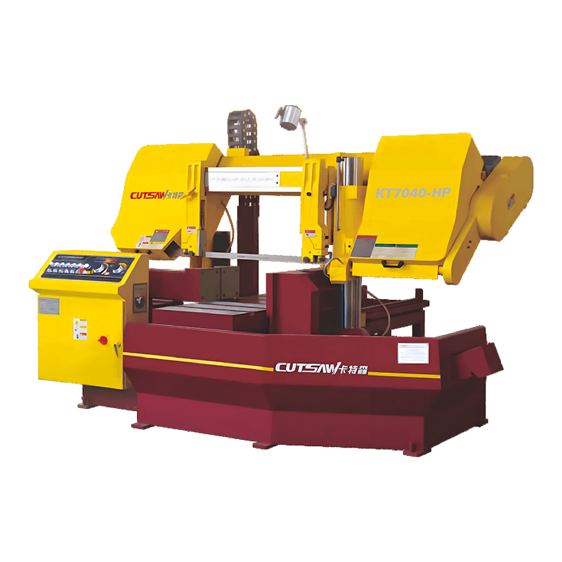 KT7040-HP CE Semi-automatische metaalbandzaagmachine met hydraulische dubbele kolom
